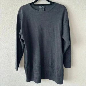 Laurel by Escada Gray Tunic Wool Sweater Women’s Size 40 ( US M or US 8 )